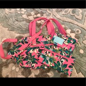 Used Vera Bradley 3 piece set Tropical Paradise